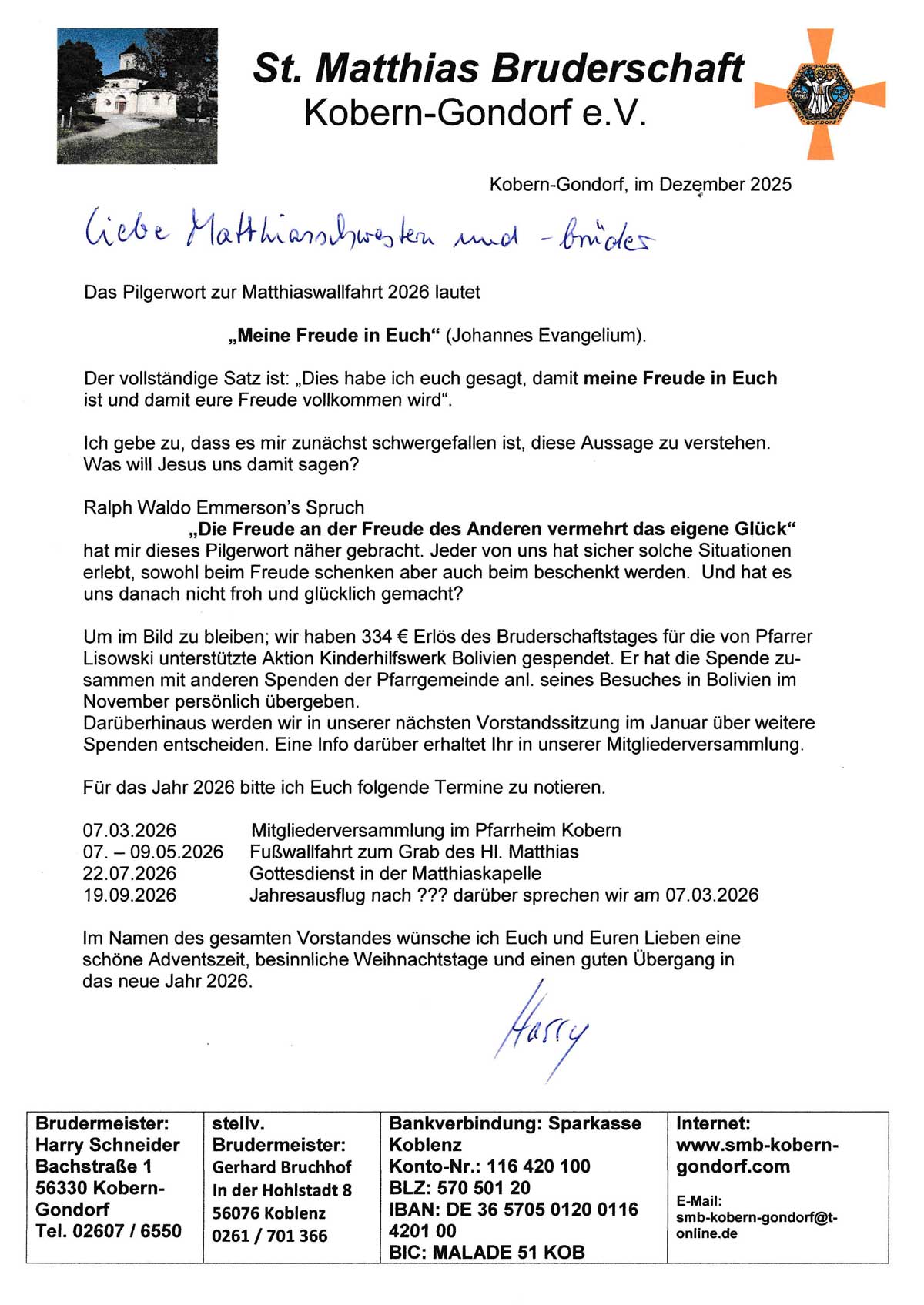 Adventbrief 2025 Dez